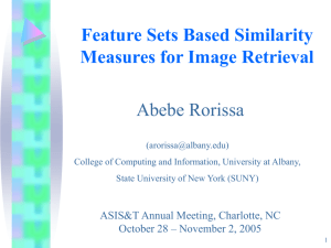 Feature Sets Based Similarity Measures for Image Retrieval