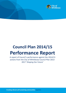 Annual Report 2014/15 - Part 4: Council Plan