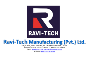 olayan descon - Ravi-Tech Manufacturing (Pvt.) Ltd.