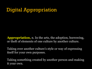 Appropriation - Remix Culture