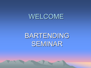 Seminar of Bartending