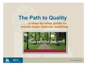 Path to Quality - Step-by-Step Guide