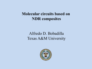 Molecular circuits based on NDR composites