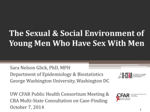 The Sexual & Social Environment of Young Men Who Have Sex