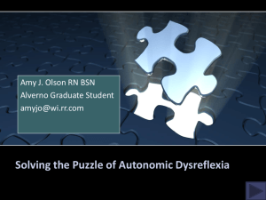 Solving the Puzzle of Autonomic Dysreflexia