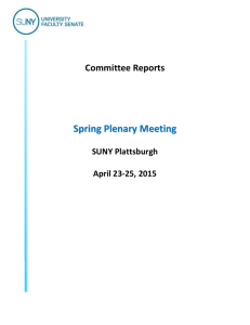 Spring 2015 Committee Reports