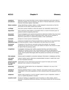 AC313 Chapter 9 Glossary