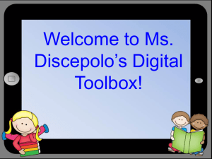 Accompanying Digital Toolbox PowerPoint