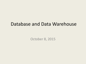 Database & Data Warehouse