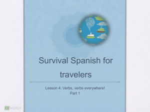 Survival Spanish for travelers