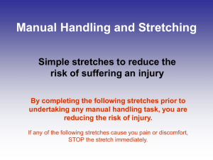 Manual Handling & Stretching