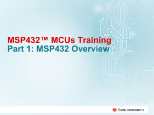 MSP432 Online Training Series