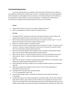 Frankl Guided Reading Questions As you have indicated the prior
