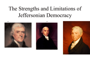 The Strengths and Limitations of Jeffersonian