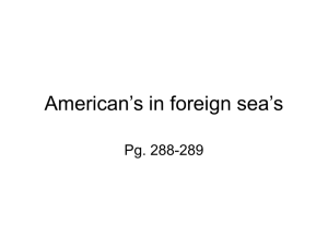 American's in foreign sea's