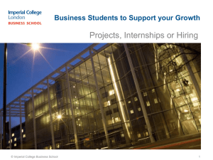Innovate Finance Projects and Internships Presentation Feb 2015