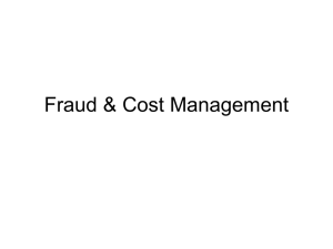 Fraud & Cost Management
