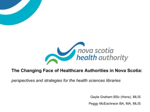 The Changing Face of Healthcare Authorities in