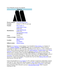 Motown subsidiary labels