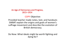 An Age of Democracy and Progress, 1815*1914
