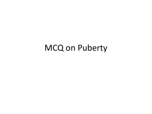 Puberty mcq