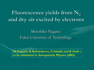 Fluorescence yields from N2 and dry air excited by electrons
