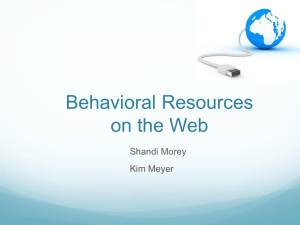 Behavioral Websites Powerpoint
