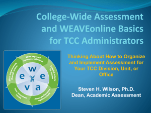 Administrative Unit Assessment Introduction
