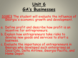 Unit 6- GA Businesses 2