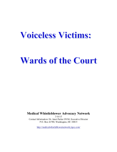 Voiceless Victims: Wards of the Court