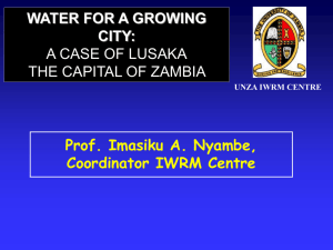 A case of Lusaka - Danish Water Forum