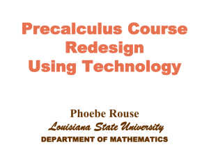Course Redesign - Oklahoma State Regents for Higher Education