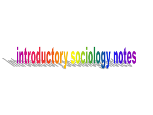 Introductorysociologynotes