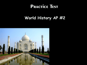 World History AP PowerPoint Practice Test 2