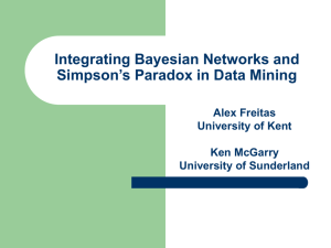 Integrating Bayesian Networks and Simpson's Paradox in