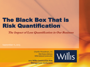 The Black Box of Risk Quantification and Date Usage