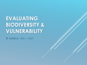 PPT: 4.2 Evaluating Biodiversity