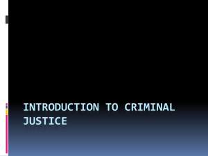 Introduction to Criminal Justice Powerpoint