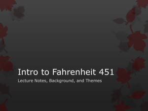 Fahrenheit 451 Introductory PPT