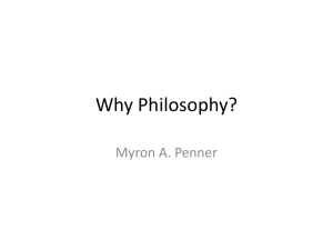 Why Philosophy?