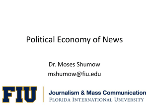 Political Economy of News Production