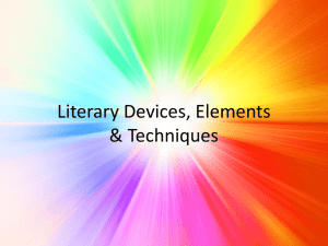 Literary Devices, Elements & Techniques