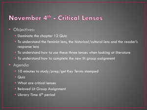 Critical Lenses