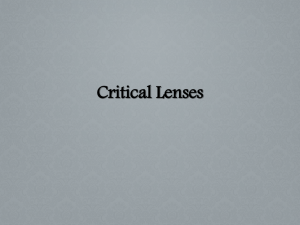 Critical Lenses