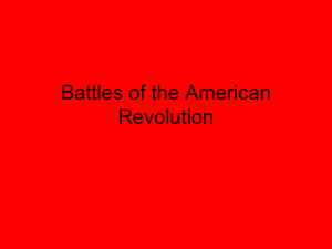 Battles of Revolution ppt