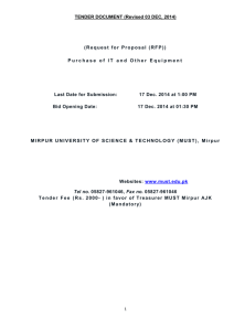 Rotary Evaporators - Mirpur University of Science & Technology