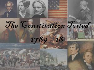 constitution tested 1789-1860 first five