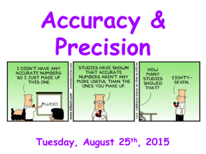 Accuracy & Precision (8/25) - Liberty Union High School District