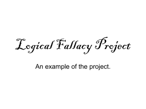 Logical Fallacy Project