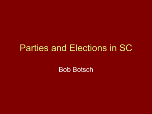 Parties and campaigns in S.C.